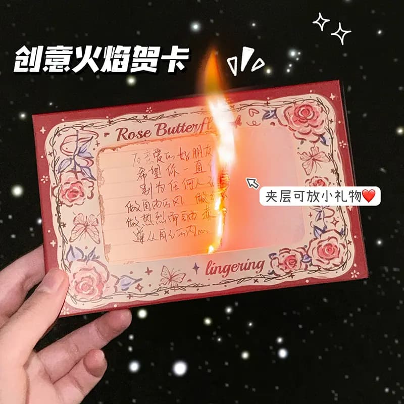 DIY Floral Memorial Blessing Burning Envelope Set