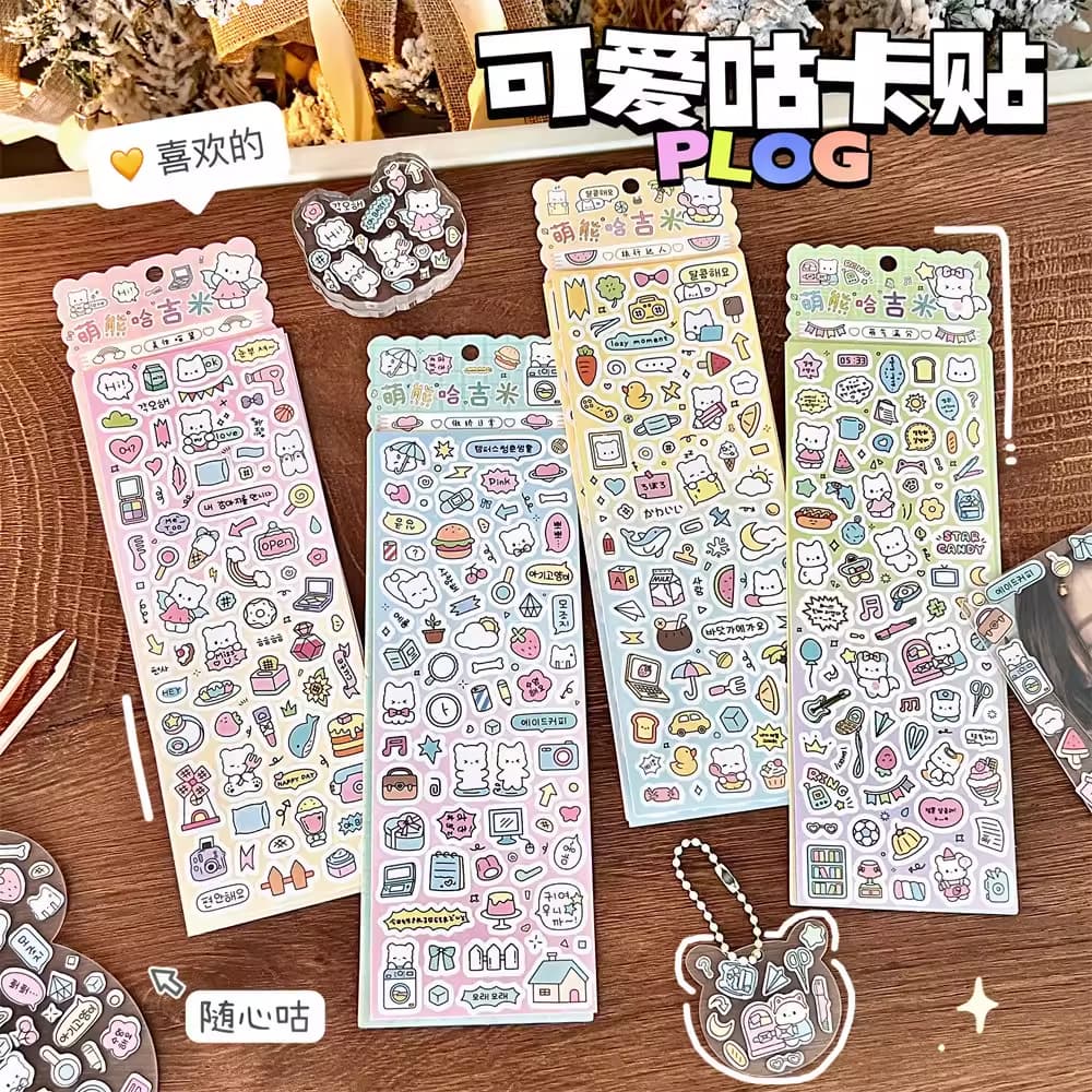 Korean-style ins creative stickers, creative deco stickers for kids, sticker cards, scrapbooking DIY stickers, cute designs