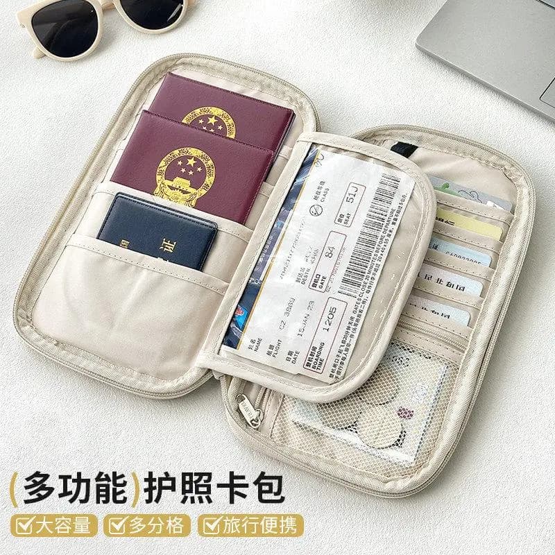 Passport Holder Multi-Function Travel Document Organiser Wallet