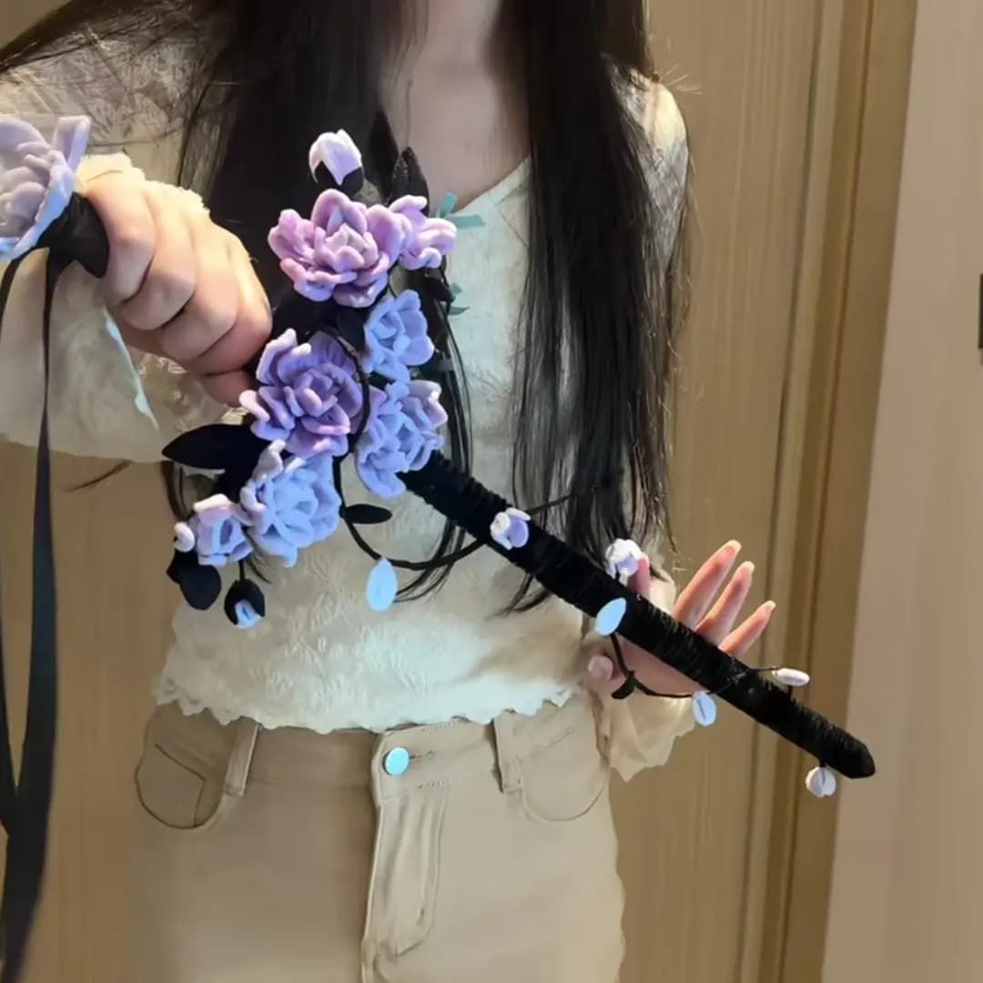 Chenille Stem Violet Magic Sword Thorn Rose DIY Craft Kit for Besties or Partner