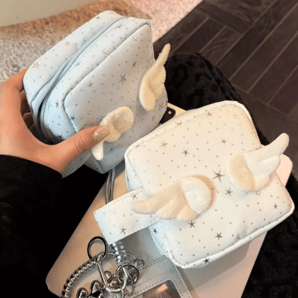 Korean-style star storage pouch, small portable bag for students, sanitary pad bag, coin purse, odds and ends bag, camera bag