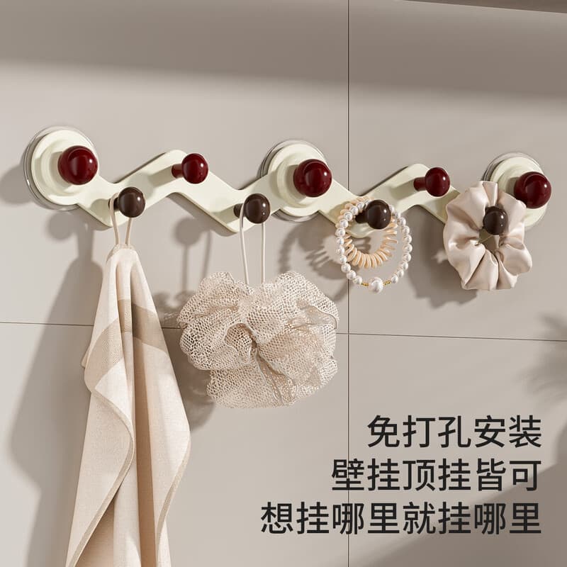 Dopamine Door Hook Contrast Colour Over-Door Hook Wall Coat Hook No-Drill Adhesive Hook