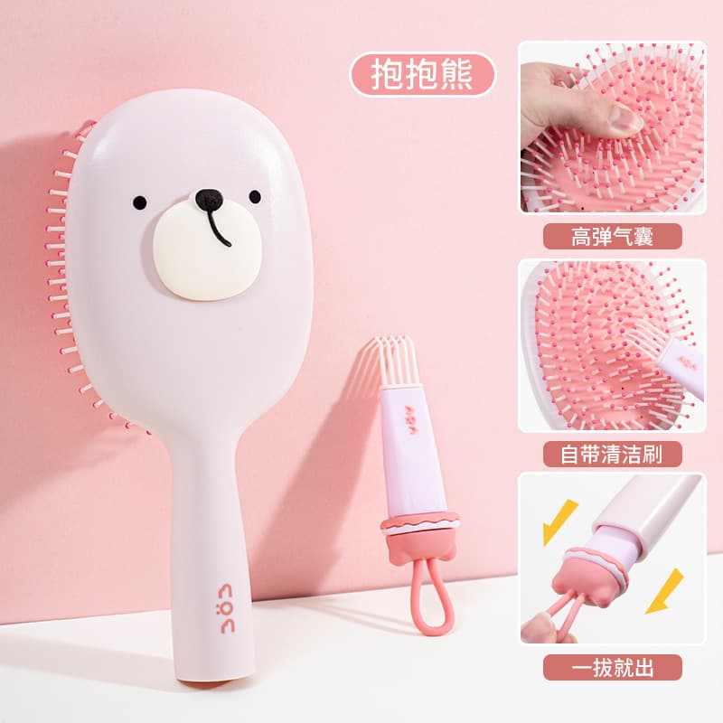 Cushion Air Cushion Massage Comb for Women - Detangling Brush for Long Curly Hair, Volumising, Home Use
