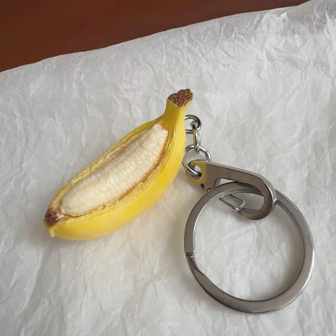 Green Banana Creative Pendant Keychain