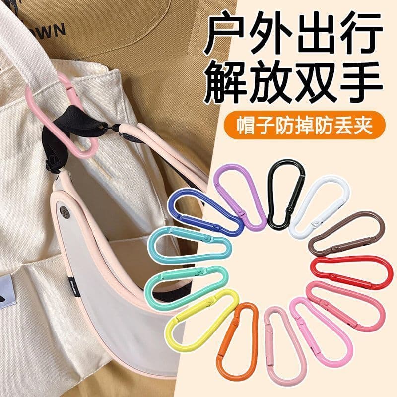 Multifunctional cap clip for travel, backpack, and baseball cap storage