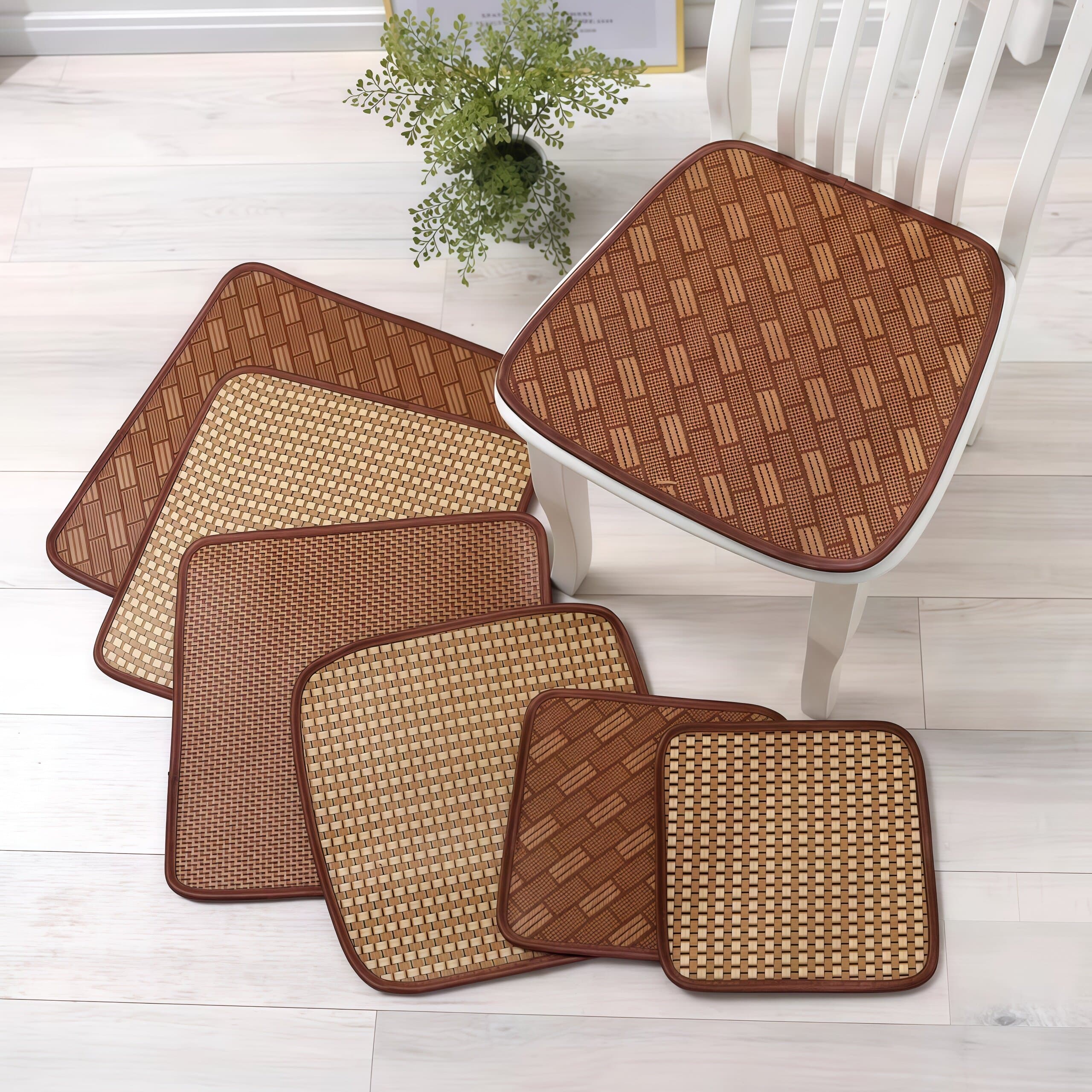 Rattan Seat Cushion for Summer Office, Living Room, Chair, Dining Chair, Stool - Thickened Summer Cushion