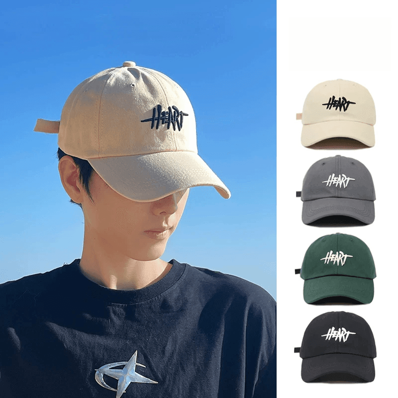 Unisex Large-Fit Summer Cap, Korean Style Baseball Cap with Visor, Sun Protection