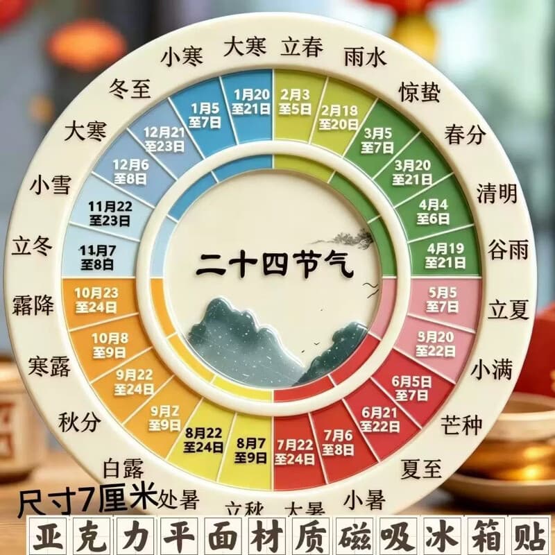 Educational Acrylic Fridge Magnet with Auspicious Meaning, Gift for Friends and Collectors
