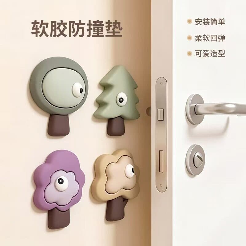 Silicone Door Bumper Stop for Handles, Anti-Collision, Quiet Buffer for Fridge Door