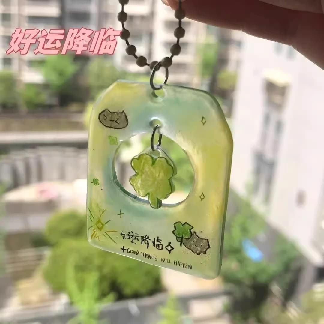 Good Luck Pendant Charm - Cute Creative Keychain Lucky Ornament, Gift for Friends