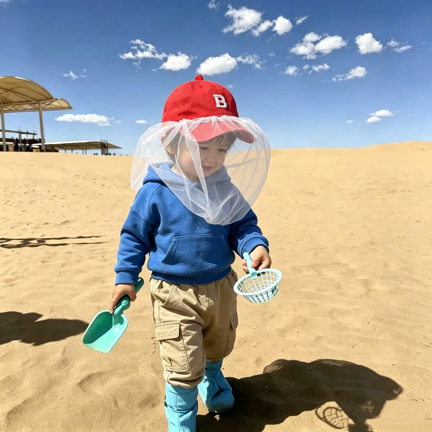 Protective Face Net for Outdoor, Camping, Travel - Insect Head Net Veil