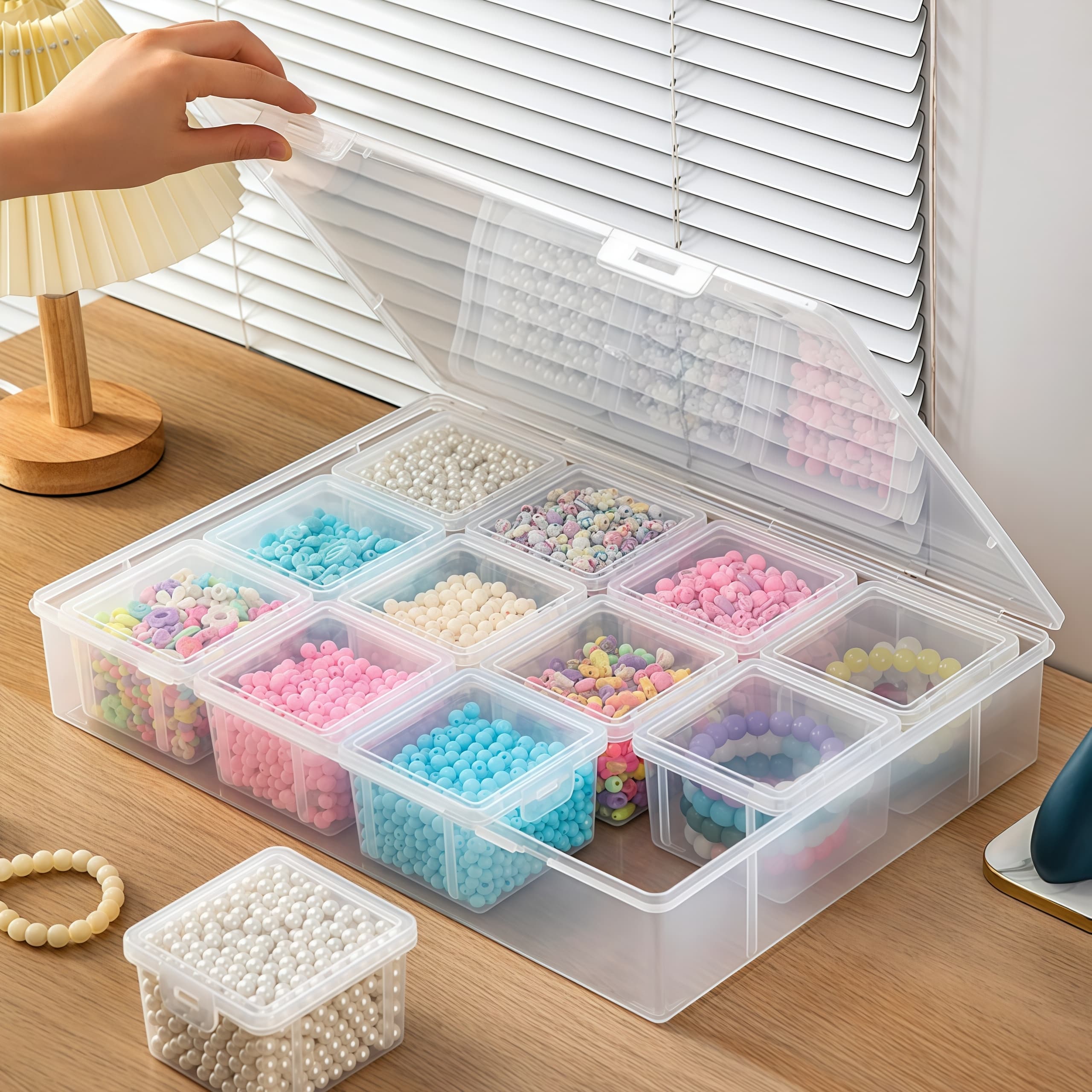 Bead Storage Organiser Box for Jewellery Making Accessories
