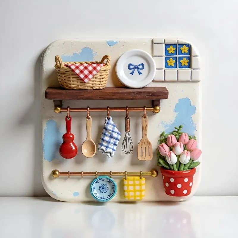 Resin Embossed Fridge Magnet Creative Souvenir Decorative Premium Magnetic