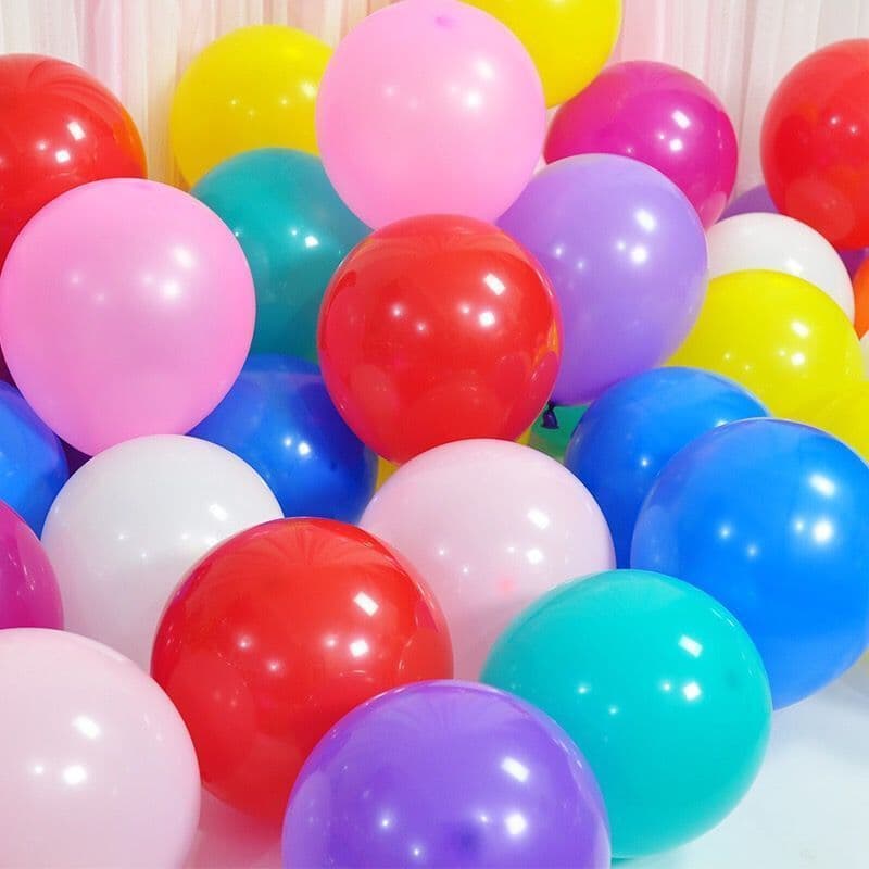 10 inch matt colour balloons bulk for kids birthday, wedding, shop opening decoration, thick
