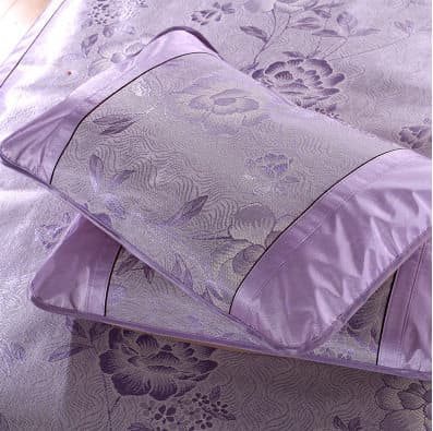 Summer Ice Silk Pillow Case Set with Rattan-Style Covers, Pair Pack for Students