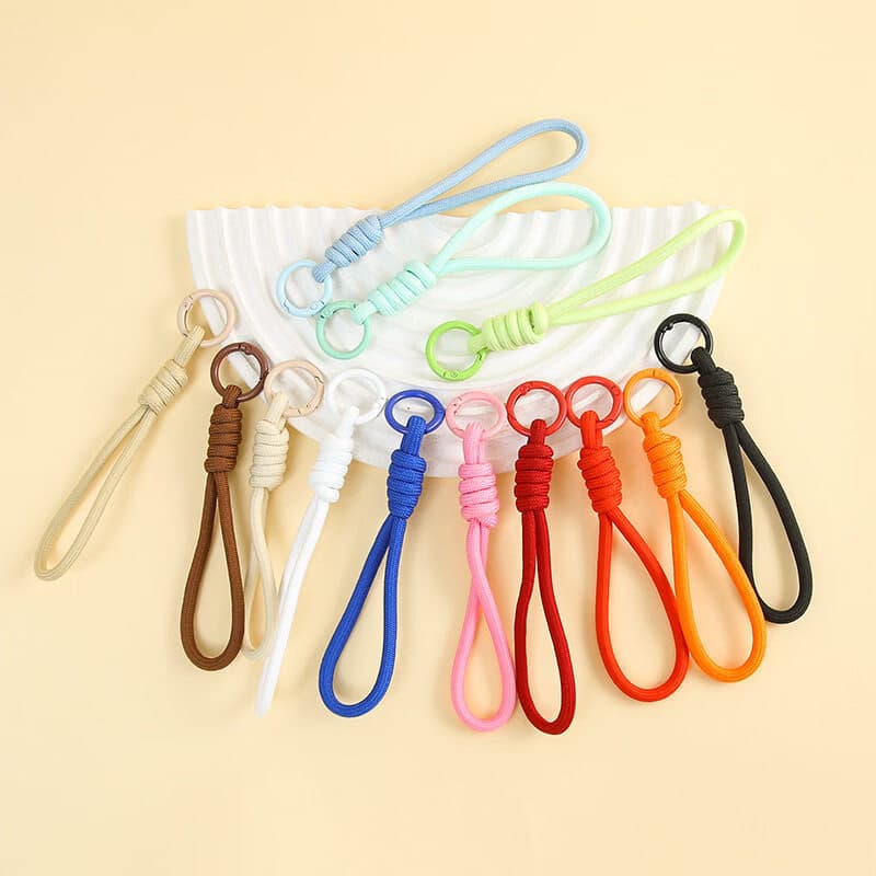 Stationery craft braided cord spring clasp lanyard keychain perler bead DIY kit