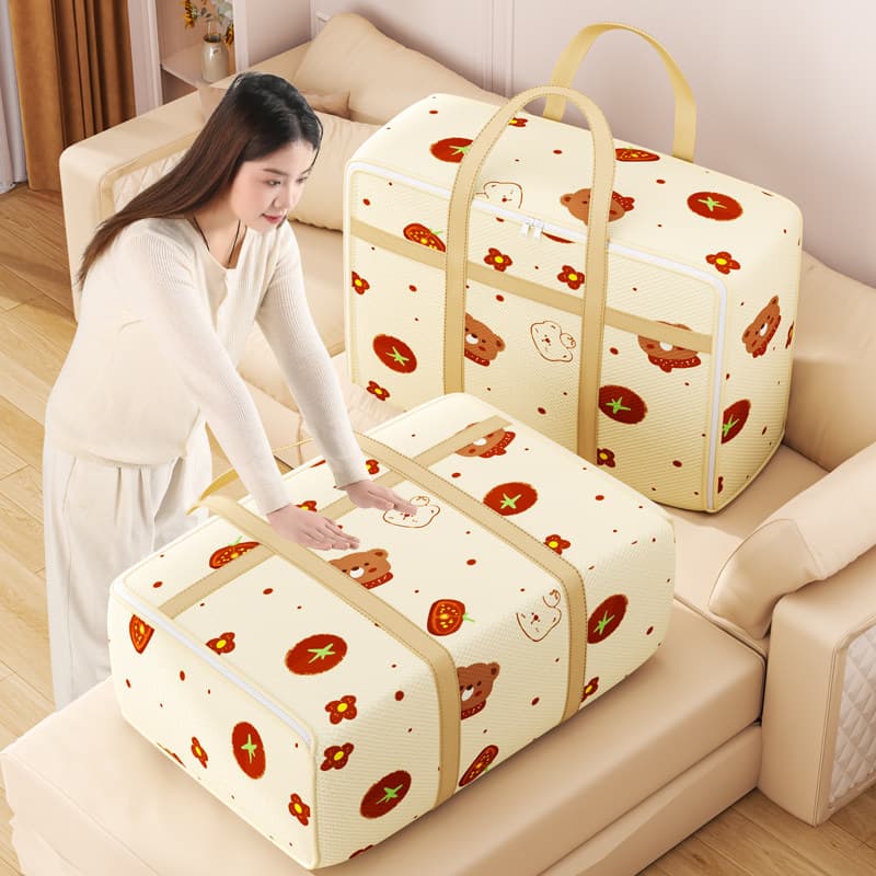 Student quilt storage bag, large capacity, household clothes cotton quilt dustproof organising bag, luggage bag, moving packing bag