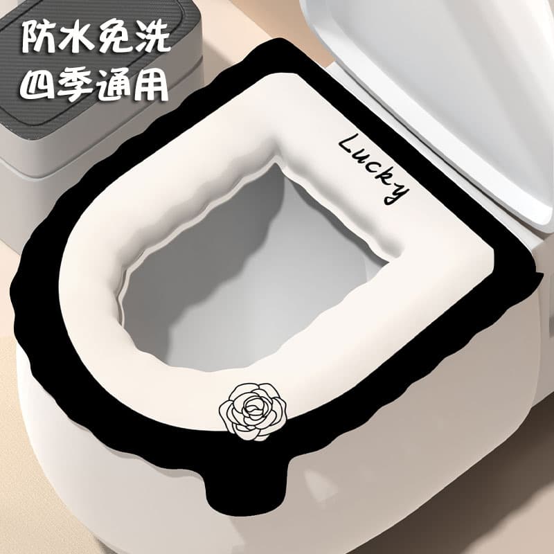 EVA Toilet Seat Cover, Waterproof, All-Season, Cute, 2025 New Style