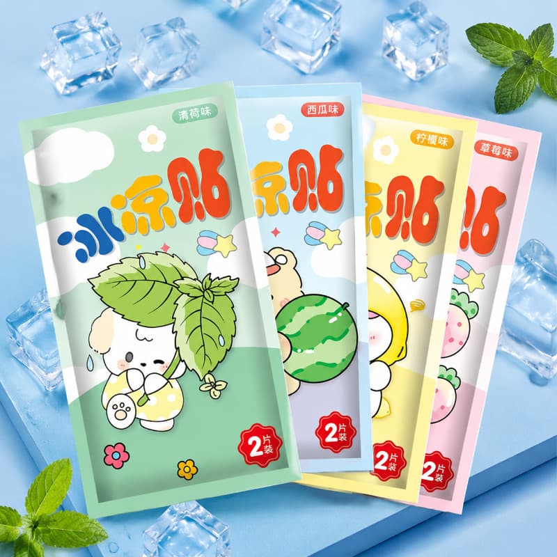 New summer cartoon cooling patches for outdoor sports, portable cooling patches, military training cooling patches, ice packs
