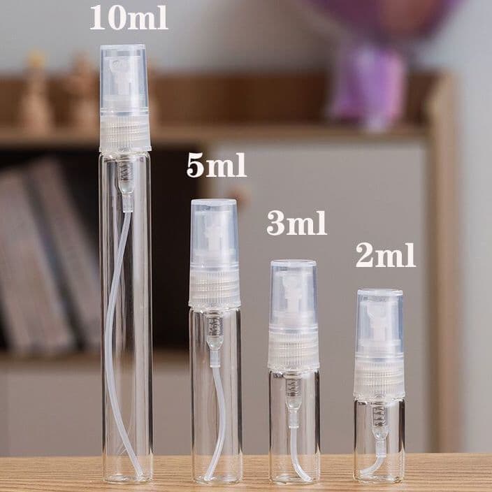Perfume refillable atomizer bottle, portable spray bottle, small sample bottle