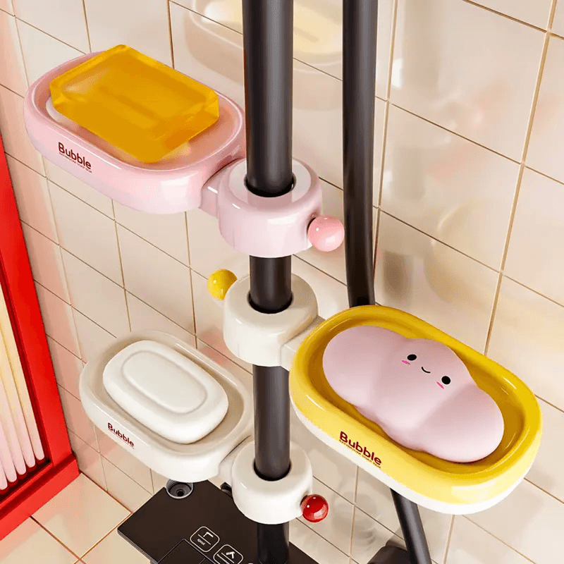 New Bathroom Soap Dish with Quick-Drain Rack, Dual-Purpose