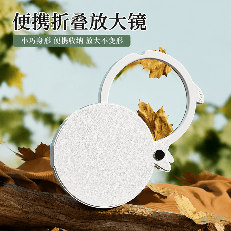 Folding Magnifier Portable High-Definition Mini Magnifying Glass Keyring