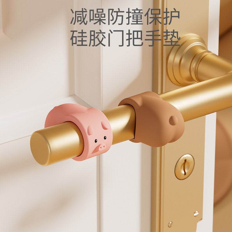 Door Handle Bumper Pad Silicone No-Drill