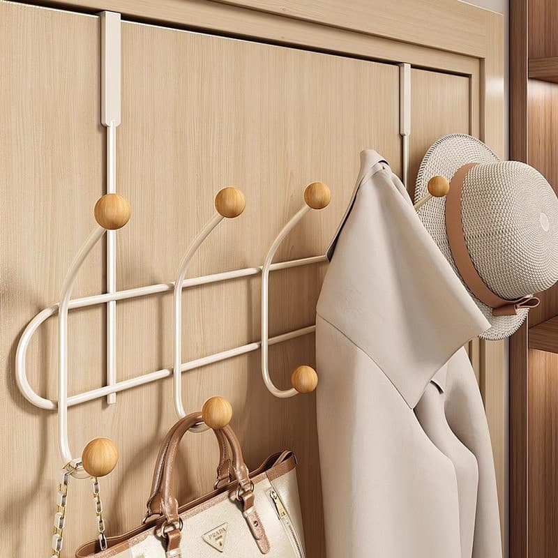 Over-the-door hooks for hanging clothes, wall-mounted, kitchen storage, bathroom organisation, living room hooks