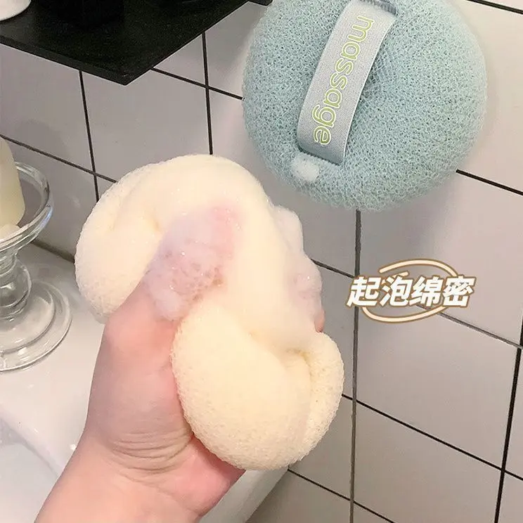 Shower Scrubber Ball with Exfoliating Net – 2-in-1 Bath Ball, Premium Massage Ball for Body Wash