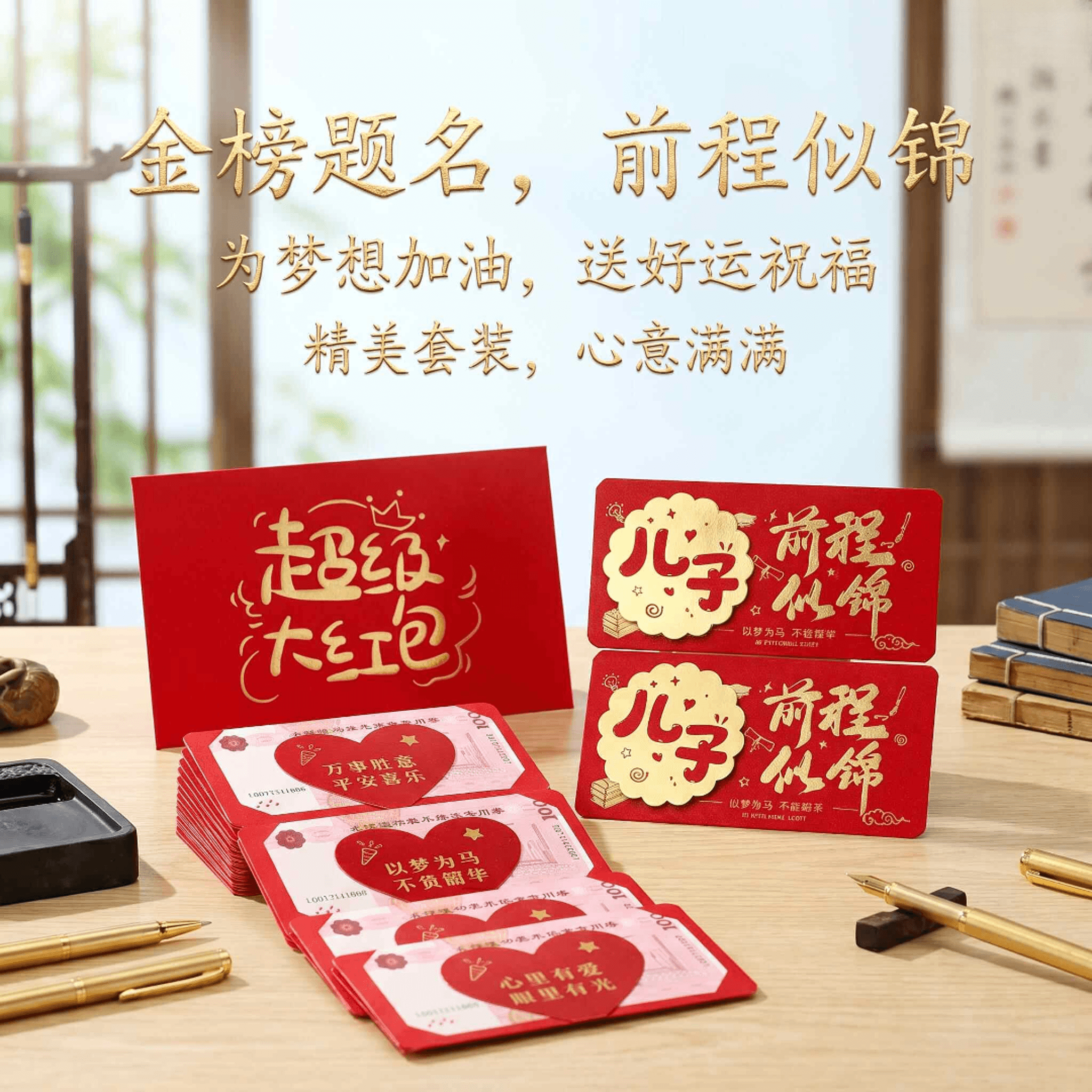 Folding Red Envelope for Gaokao Success, Adult Ceremony, and Exam Gifts – Multi-Scenario Creative Red Envelope